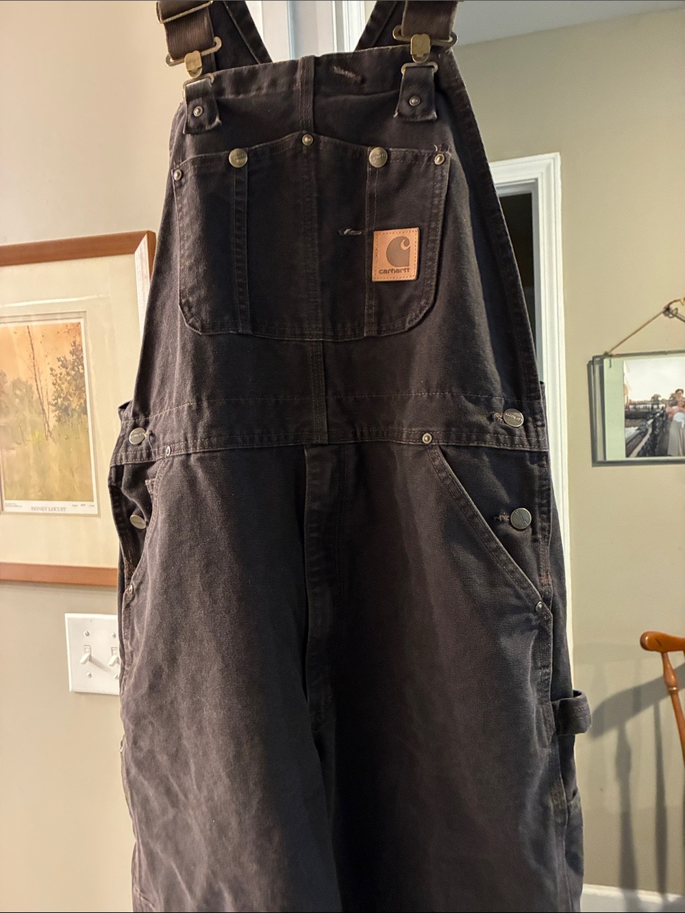 Carhartt y2k Dark Brown Men's Cargo Overalls